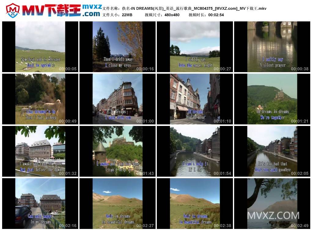 佚名-IN DREAMS(风景)_英语_流行歌曲_MC804375